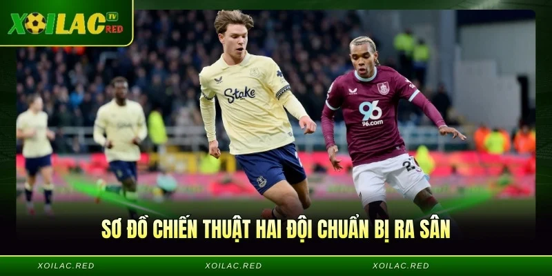 Sơ đồ chiến thuật hai đội chuẩn bị ra sân